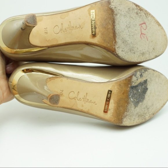 Cole Haan Nike Air peep toe pumps heels - Picture 5 of 7